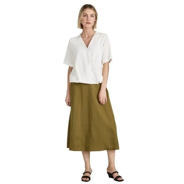 Givn Berlin Givn Berlin Wickelbluse MISHA aus TENCEL REFIBRA Lyocell - White, White (weiss), – Produktbild 3 von 4