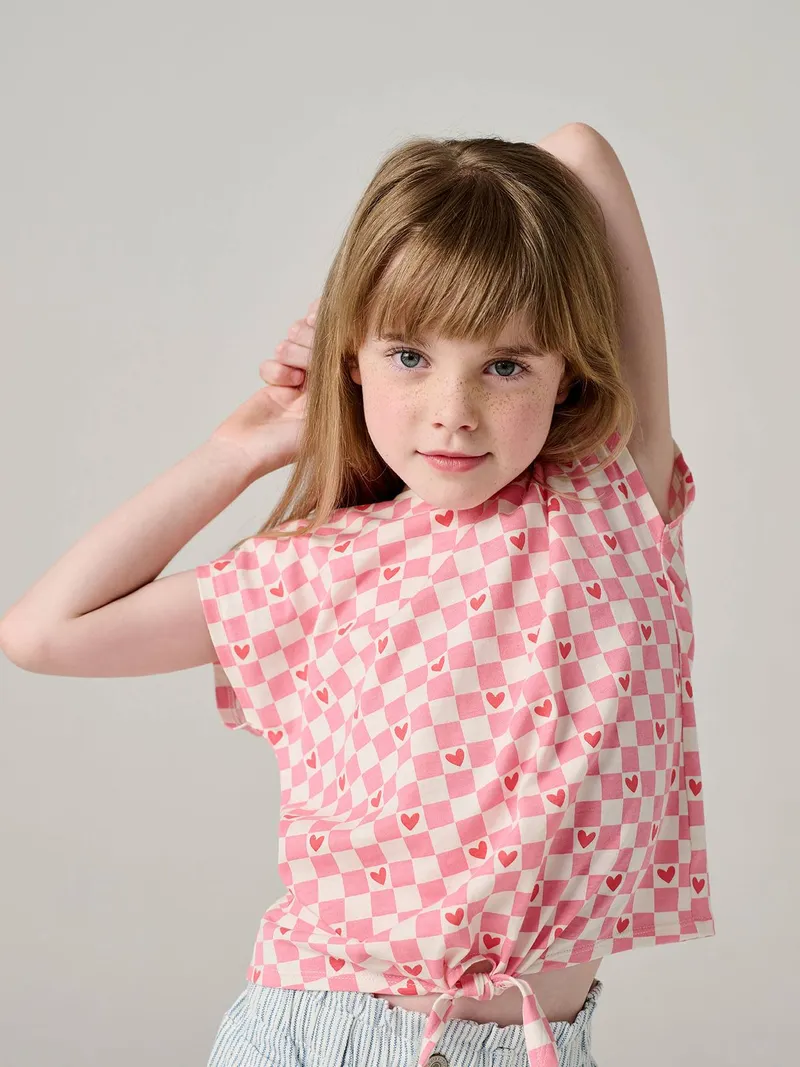 Vertbaudet Mädchen T-Shirt, Rosa, – Produktbild 2 von 4