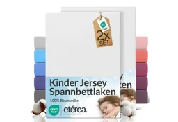 etérea Himmlische Qualität Spannbettlaken etérea Comfort Jersey 2er Set Spannbettlaken, Jersey, Gummizug: rundum, (2 Stück) – Produktbild 1 von 1