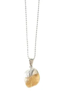 Crystal and Sage Crystal and Sage Zitrin Halskette versilbert – Produktbild 1 von 1