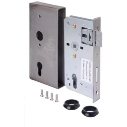 Alberts ALBERTS Schlosskasten m.verz.Schloss, Kasten Stahl roh, Dornm.55mm, Entfern.72mm, T30mm, H185 – Produktbild 1 von 1