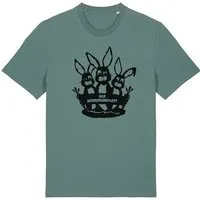 päfjes päfjes Das Hasen Möhrenkomplott - Fair Wear Männer/Unisex T-Shirt, Grün (green bay), – Produktbild 1 von 1