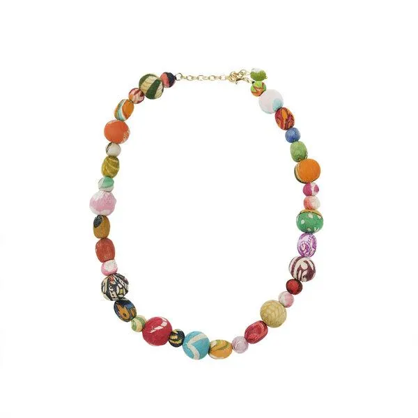 Worldfinds Worldfinds Kantha Calysta 42 cm Necklace, Bunt, – Produktbild 2 von 2
