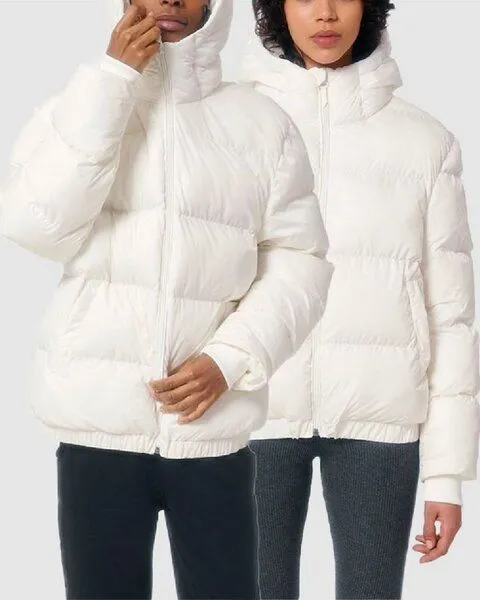 YTWOO YTWOO Dicke Steppjacke für kalte Tage, nachhaltig produziert, Winterjacke, Öko Mode, Weiß, – Produktbild 1 von 4