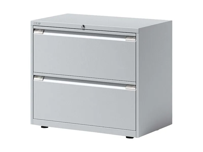 Bisley Bisley Registraturschrank 2-bahnig, 2 Schubladen lichtgrau – Produktbild 1 von 1