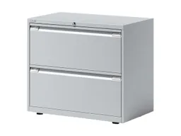 Bisley Bisley Registraturschrank 2-bahnig, 2 Schubladen lichtgrau – Produktbild 1 von 1