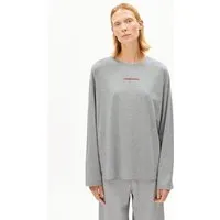 ARMEDANGELS ARMEDANGELS FIETAA SMILE Damen Longsleeve aus Bio-Baumwolle, Silver melange, – Produktbild 1 von 1