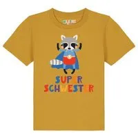 watabout kids watabout.kids T-Shirt Kinder Waschbär Superschwester – Produktbild 1 von 1