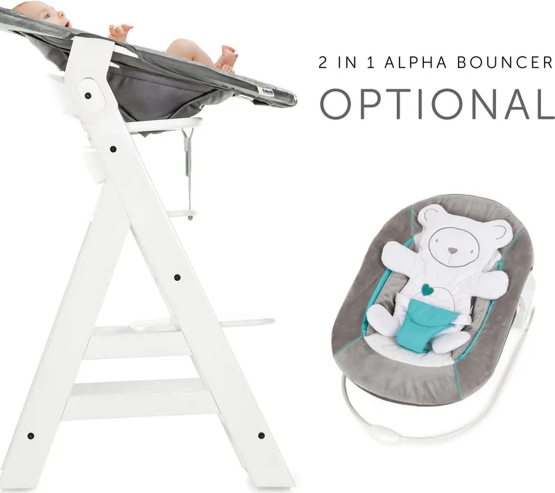 Hauck Hauck Hochstuhl Alpha+, Weiß, – Produktbild 1 von 5