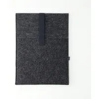 matilda k manufaktur matilda k. manufaktur Minimalistische Laptophülle aus Wollfilz 'max' mit Einsteckfach | für MacBook |Air| Pro 13|14|15|16 Zoll, Anthrazit-schwarz, – Produktbild 1 von 1