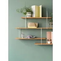 Hausen Hausen Wandregal LINK Duo shelf oak / white – Produktbild 1 von 1