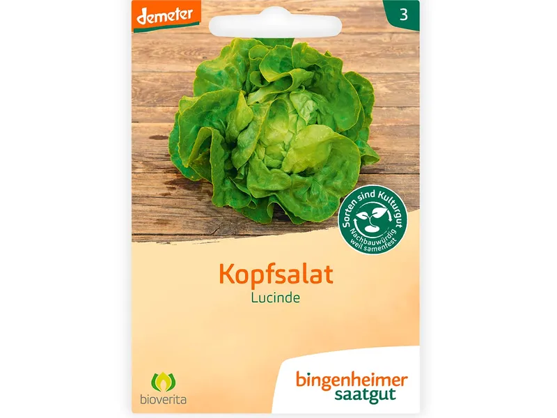 Bingenheimer Saatgut Kopfsalat Lucinde – Produktbild 1 von 2