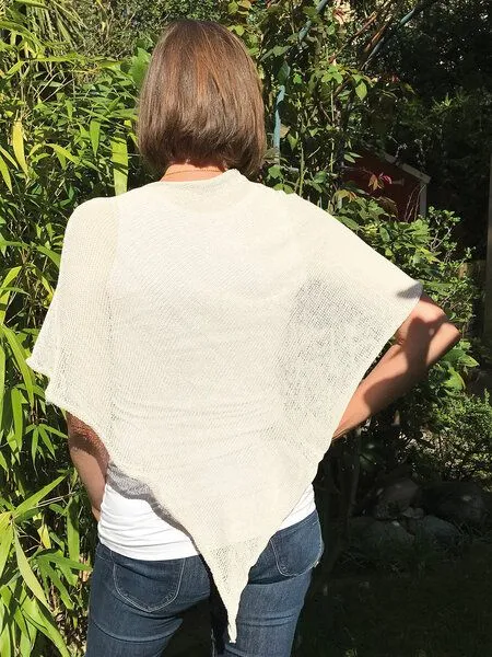 Sundara Sundara Poncho BELLE aus 100% Bio-Baumwolle, Natur, – Produktbild 1 von 2