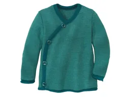 Disana Disana Baby Jacke Bio-Merinowolle melange-pacific-mint Gr. 98/104 – Produktbild 1 von 1