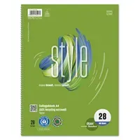 Staufen Style Collegeblock DIN A4 kariert, 80 Blatt, 70 g/m², Lineatur 28 – Produktbild 3 von 3