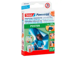 Tesa tesa Doppelseitige Selbstklebestrips 'Powerstrips' Poster, 20 Stk. – Produktbild 1 von 1