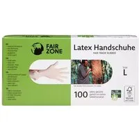 Fair Zone FAIR ZONE Einweg Latex Handschuhe 100 Stück, verschiedene Größen – Produktbild 1 von 1