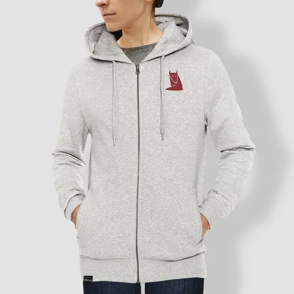 little kiwi little kiwi Damen Hoodie, "Fuchs", Heather grey, – Produktbild 1 von 1