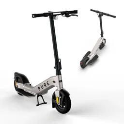 Pure Advance+ Platinum Silver E-Scooter – Produktbild 1 von 1