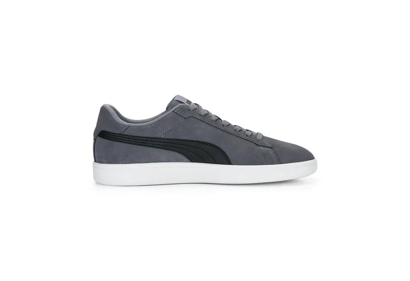 Puma Puma SMASH 3.0 Sneaker klassische Tennissport-Silhouette, gepufferter Schuhkragen, Grau, – Produktbild 3 von 5