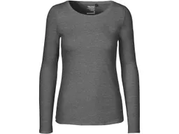 Neutral Neutral Bio-Damen-Langarmshirt mit Rundhalsaussschnitt dark heather, Gr. S – Produktbild 1 von 1