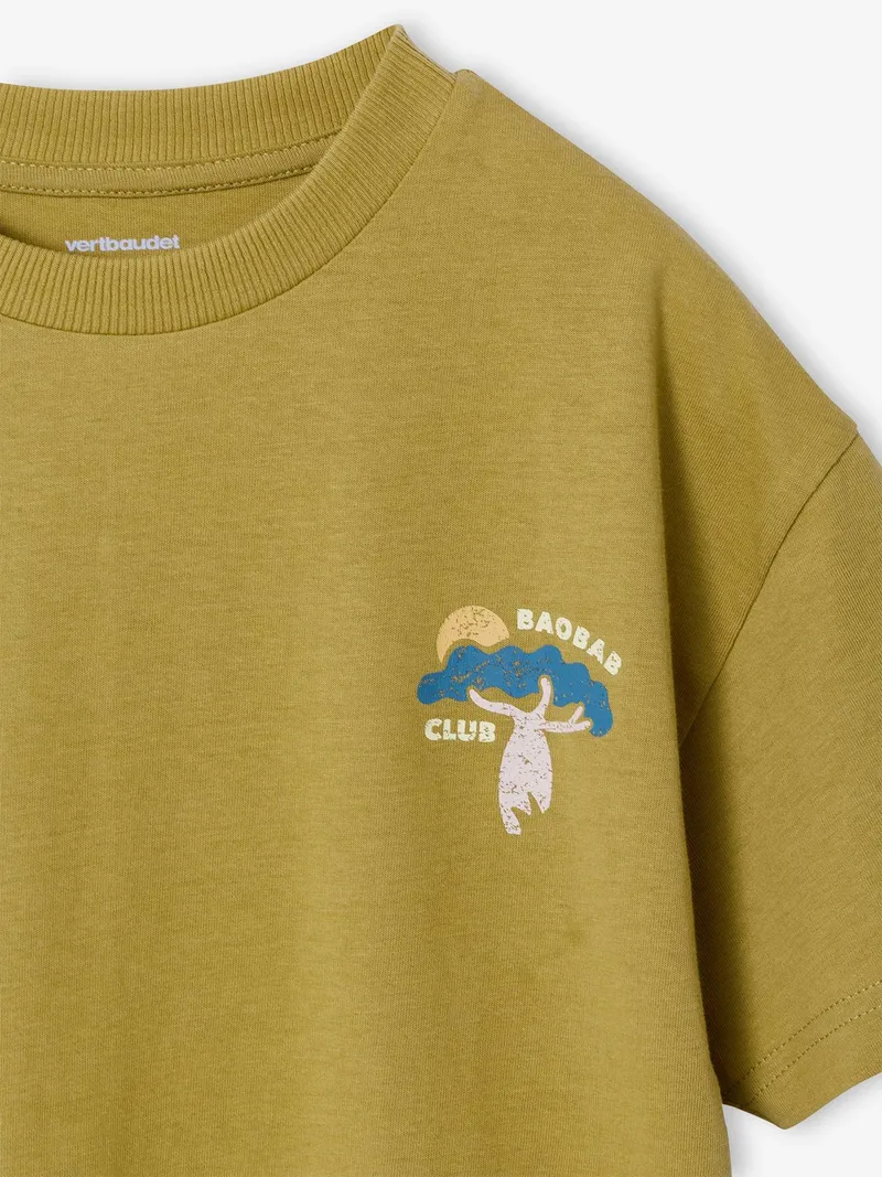 Vertbaudet Jungen T-Shirt mit Grafikdruck kümmel, Kümmel, – Produktbild 2 von 4