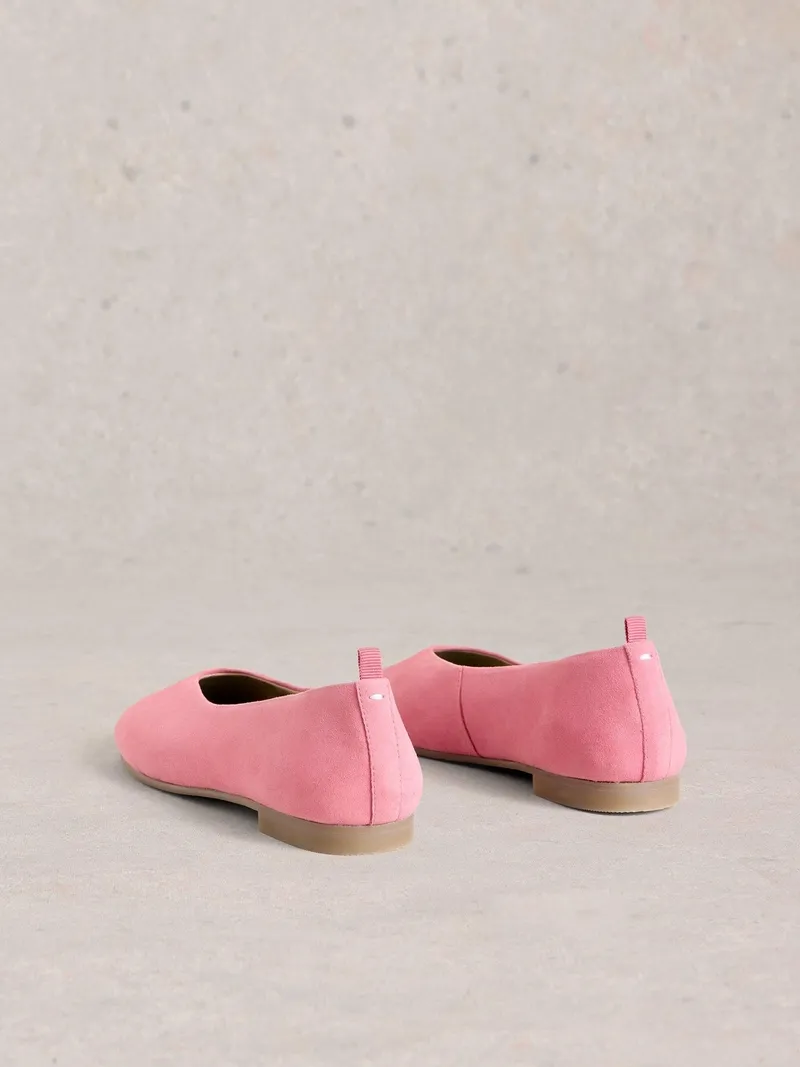 White Stuff Lederballerinas Cheri - 36, Mittelrosa, – Produktbild 4 von 4