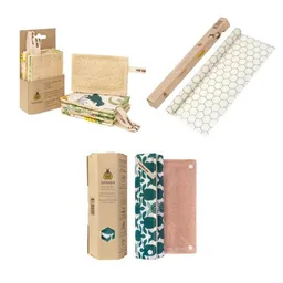 SuperBee SuperBee Öko-Küchen-Set – 5 Luffa-Spülschwämme, Öko-Küchenrolle & Bienenwachstuch-Rolle 33 × 90 cm – Produktbild 1 von 1