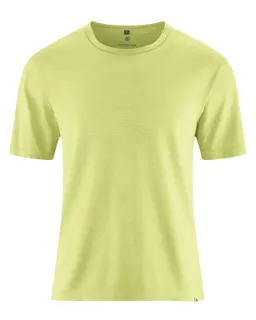 HempAge Hempage Herren vegan T-Shirt Aus Slub Jersey Lindgrün – Produktbild 1 von 1
