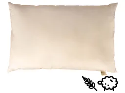 mudis mudis Kopfkissen 40 x 60 cm Hirseschalen/Schafschurwolle – Produktbild 1 von 1