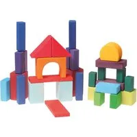 Grimms Grimms Holzbausteine aus Erlenholz, bunt lasiert 30-teilig, Mehrfarbig, – Produktbild 1 von 1