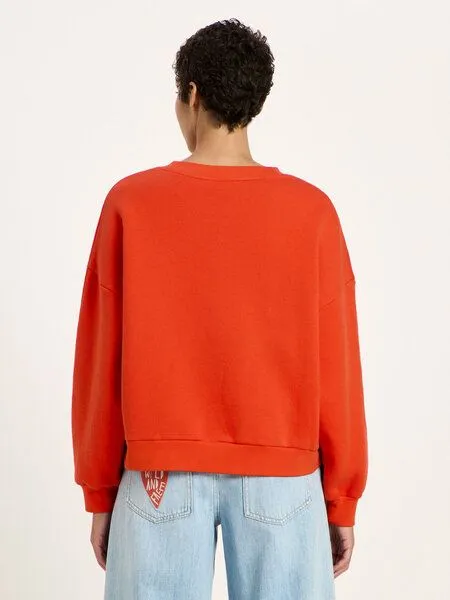 LANIUS LANIUS Statementsweatshirt (GOTS) aus Bio-Baumwolle, Fire, – Produktbild 4 von 4