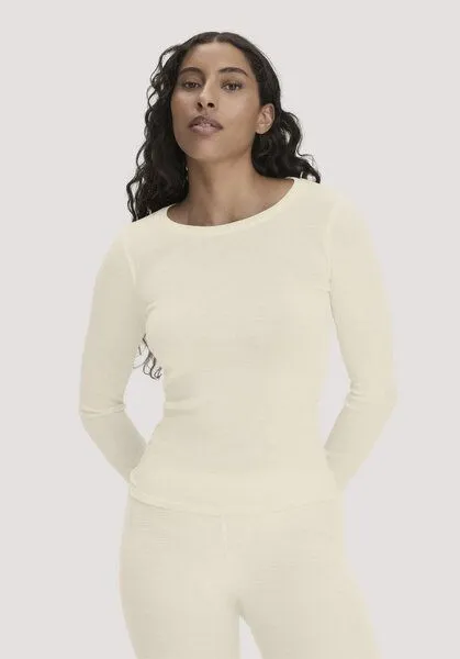 hessnatur hessnatur Longsleeve PURE FUNCTION aus Bio-Merinowolle mit Seide, Natur, – Produktbild 1 von 4