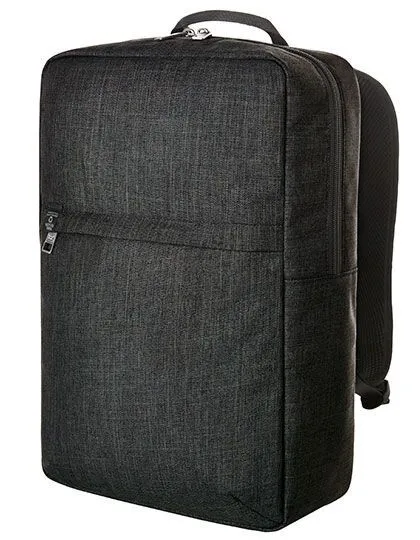 Halfar Recycelter Laptop-Rucksack von Halfar, Schwarz - sprinkle, – Produktbild 1 von 3