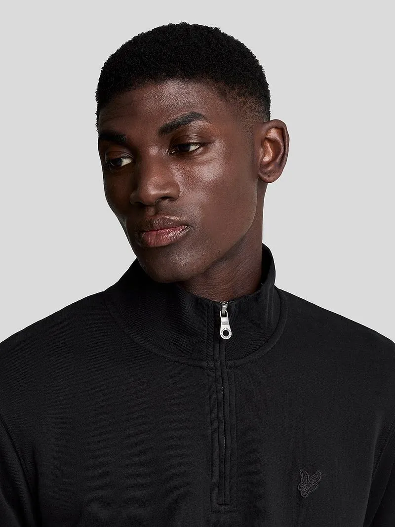 Lyle and Scott Lyle & Scott Half Zip Pull Tonal Schwarz - Größe XL, Schwarz, – Produktbild 4 von 5