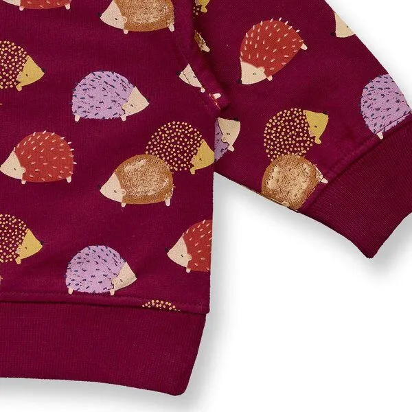 Sense Organics Sense Organics Baby Sweatshirt, Modell SIAM, Igel-druck, – Produktbild 4 von 4