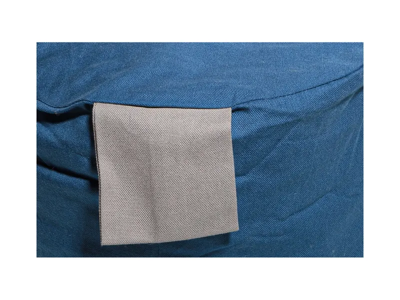 dekdek dekdek Pouff Dotti sechs Ø 30 cm, Höhe 17 cm, Blau, grau, – Produktbild 2 von 2