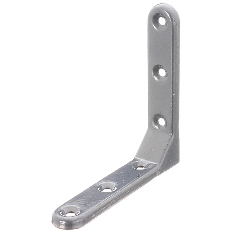 Alberts ALBERTS Zierwinkel, geprägt, aluminiumgrau kunststoffbeschichtet, TxHxB 103x103x21 mm – Produktbild 1 von 1