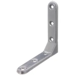 Alberts ALBERTS Zierwinkel, geprägt, aluminiumgrau kunststoffbeschichtet, TxHxB 103x103x21 mm – Produktbild 1 von 1