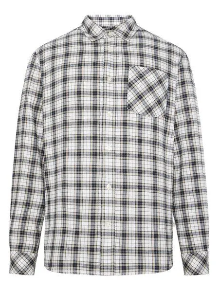 KnowledgeCotton Apparel KnowledgeCotton Apparel Herren Shirt- CHECKED FLANNEL SHIRT - GOTS, Blue check, – Produktbild 1 von 3