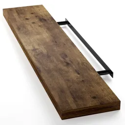 Casaria® Casaria Casaria Wandregal Schweberegal 110cm Eiche dunkel + Halterung – Produktbild 1 von 1