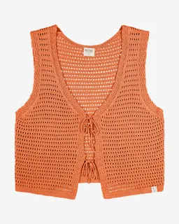 MATONA MATONA Damen vegan Weste Krawatte Dunkel Orange – Produktbild 1 von 1