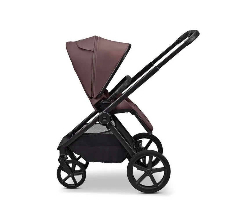 Moon Moon Kombi-Kinderwagen Gio Fold Kombikinderwagen, Gestell und Babywanne mit einem Handgriff zusammenfaltbar, Rosa, – Produktbild 3 von 5