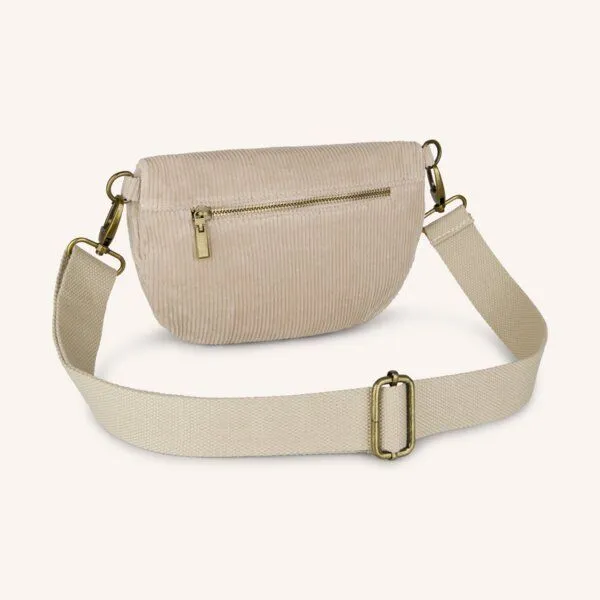 NORDLICHT NORDLICHT Bauchtasche TOMMA Cord aus Bio-Baumwolle, Natur, – Produktbild 4 von 4