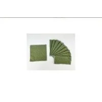 NoWaste Wrapping NoWaste Wrapping NoWaste Stofftaschentücher Taschentücher aus Stoff 10er SET ver. Motive, Punkte grün, – Produktbild 1 von 1