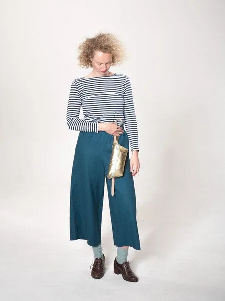 monday market monday market Bauchtasche Luca aus Metallic-Leder, Gold-mint, – Produktbild 2 von 4