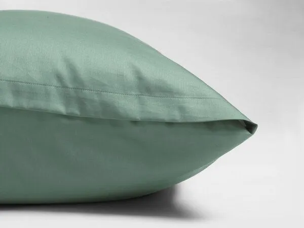Yumeko Yumeko Kissenbezug aus Baumwollsatin, Sea green, – Produktbild 3 von 4