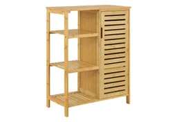 en.casa Badregal, Vetlanda Bambusregal 87x66x33 cm Natur – Produktbild 1 von 1