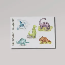 Fines Papeterie Fines Papeterie Sticker 5er Set DINO für die Dinosaurier Party * Din A5 Bögen * Aufkleber für Kinder – Produktbild 1 von 1