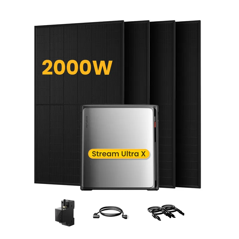 EcoFlow EcoFlow Stream Ultra X, All-in-One Speicher für Balkonkraftwerke, mit 4 x 500W Bifaziale Solarmodule, by Powerness (deal) - Stream Ultra X | 3840Wh / 1 x Smart Meter / Selbstabholung – Produktbild 1 von 1